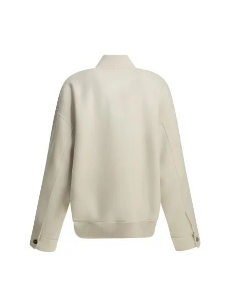 Kurtka bomber Sportmax wełniany biały