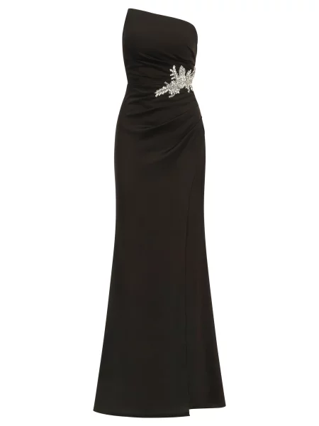 Kraimod Rochie de seară negru / natural alb