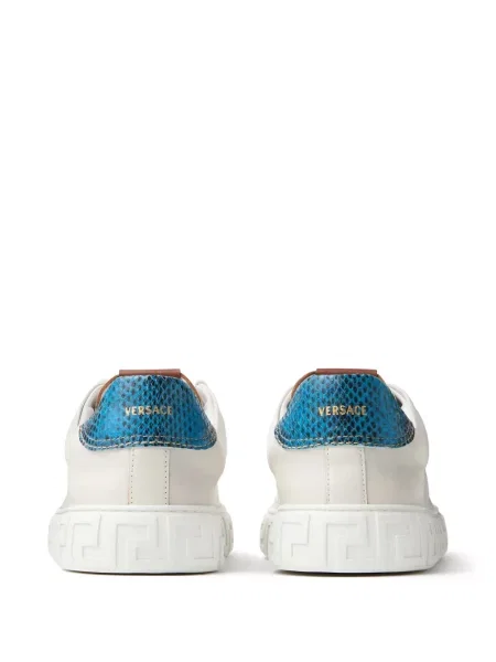 Sneakerși Versace din piele alb