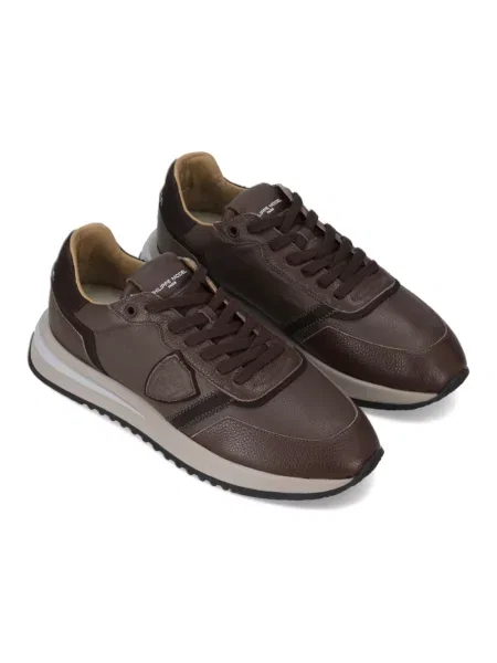 Buty do biegania Philippe Model skórzane do biegania brązowe
