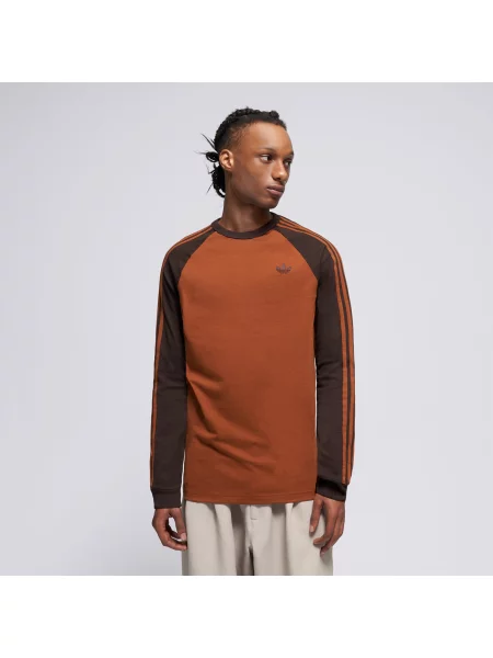 Adidas T-Shirt 3S Ls Tee pomarańczowa