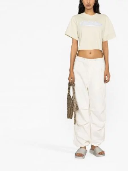 Raštuotas apkirptas marškinėliai Off-white