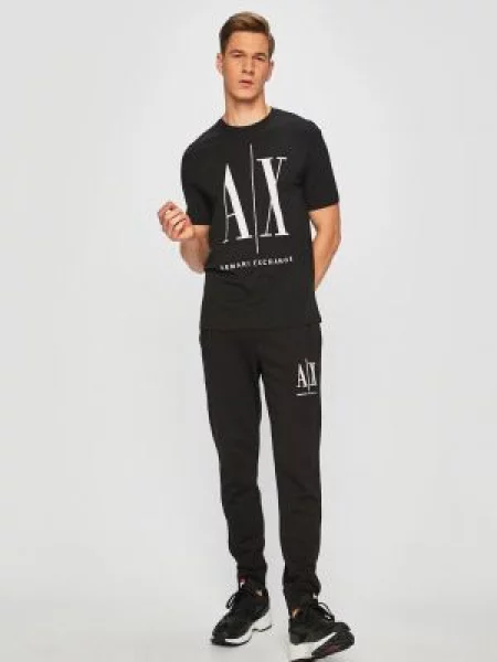 Armani Exchange hlače črna