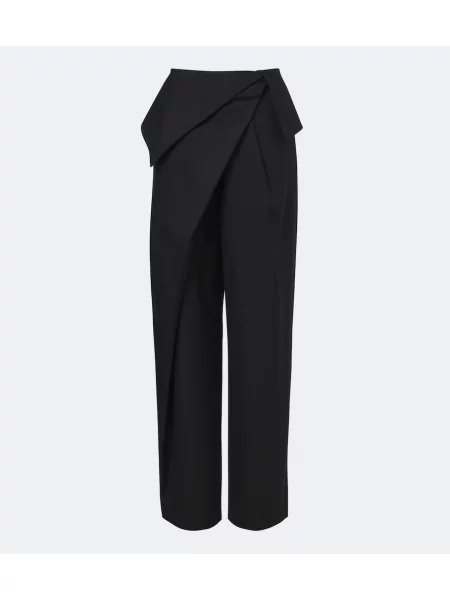Pantaloni Loewe de lână drapate negru