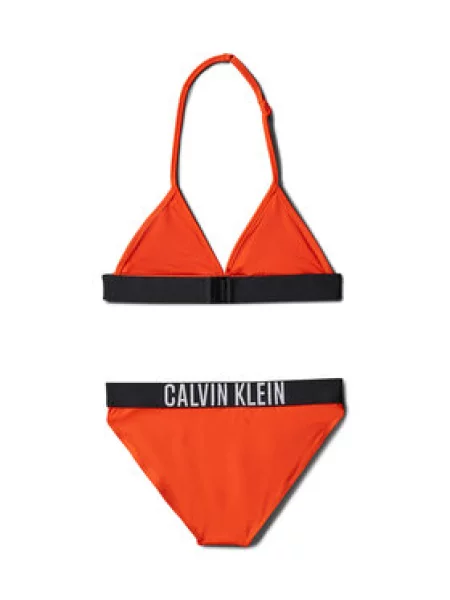 Jednodílné plavky Calvin Klein Swimwear oranžové