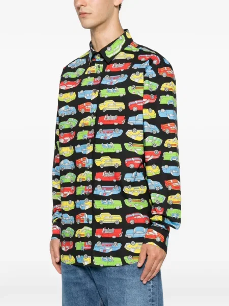 Cămașă Moschino cu imagine negru