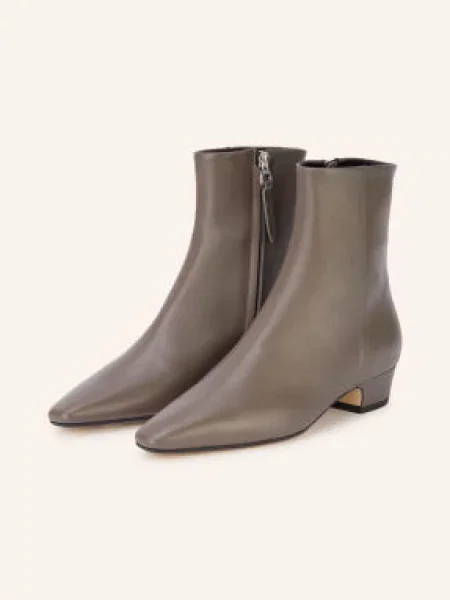 Aeyde Botki Lilia beige beżowe