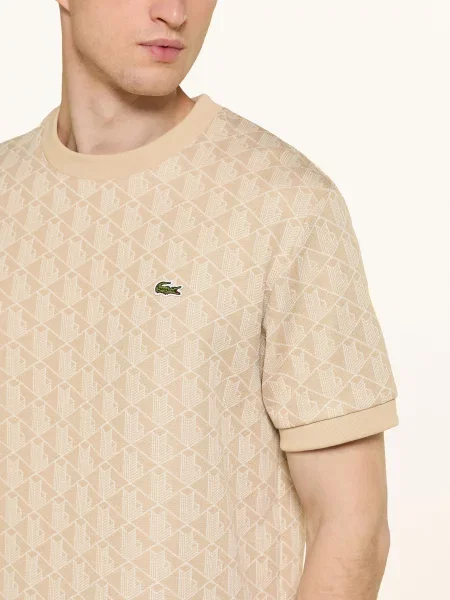 Lacoste Tričko / krémová béžová