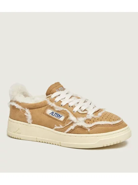 Autry Căptușite sneakers Medalist | piele întoarsă zamsz | cu adaos de lână | shearling