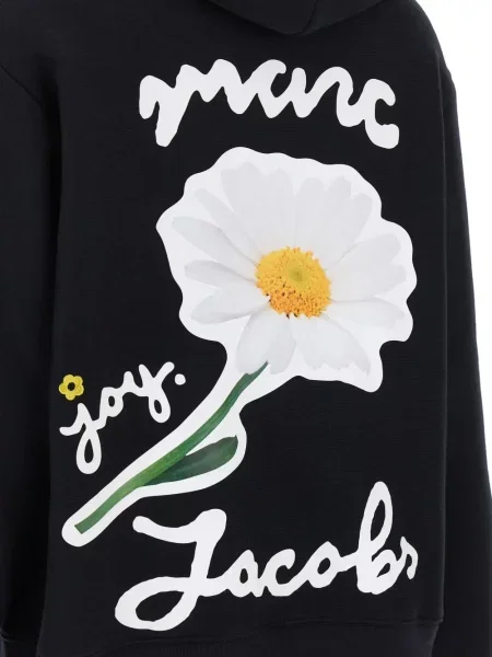 Hanorac cu glugă Marc Jacobs cu imagine negru