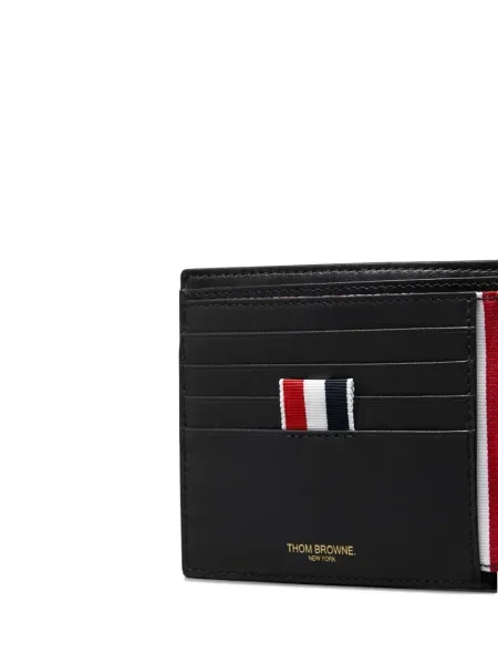 Portofel Thom Browne din piele negru