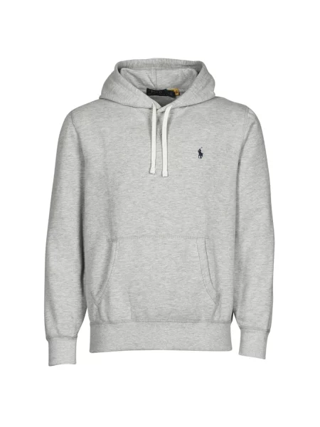 Mikina s kapucí Polo Ralph Lauren šedá