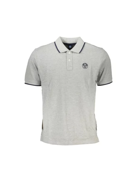 Polo North Sails z krótkim rękawem szare
