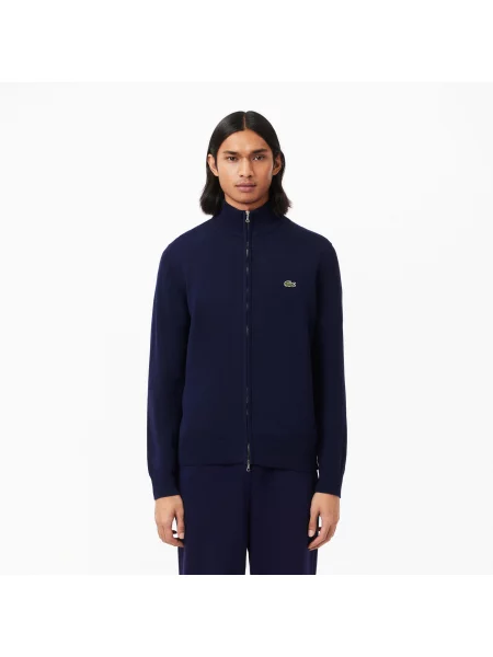 Monochromatyczny Sweter Z Wysokim Kołnierzem I Zamkiem Błyskawicznym