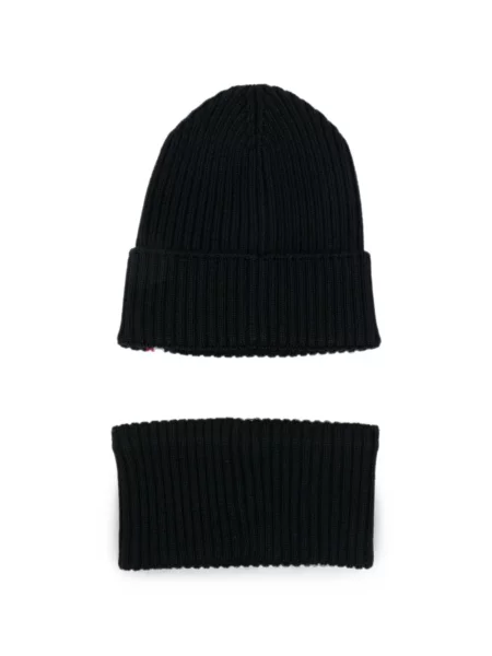 Czapka dziecięca Moncler Enfant czarna