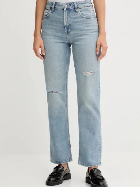 Džíny Calvin Klein Jeans high waist modré