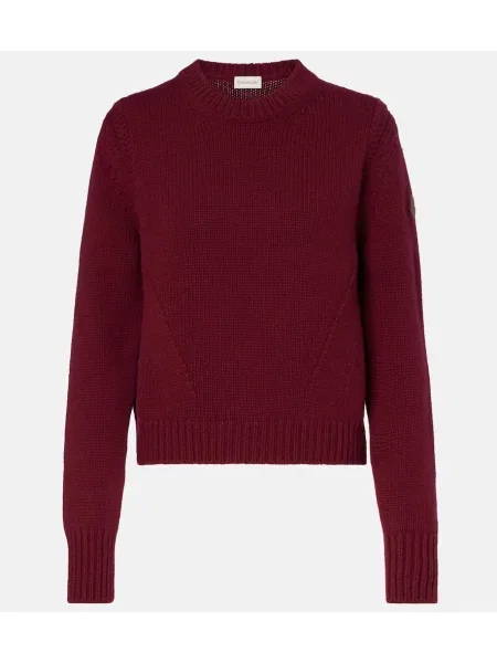 Pulover Moncler de lână bordo