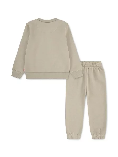 Levi's compleu de trening pentru copii cu HOODIE & JOGGER SET bej