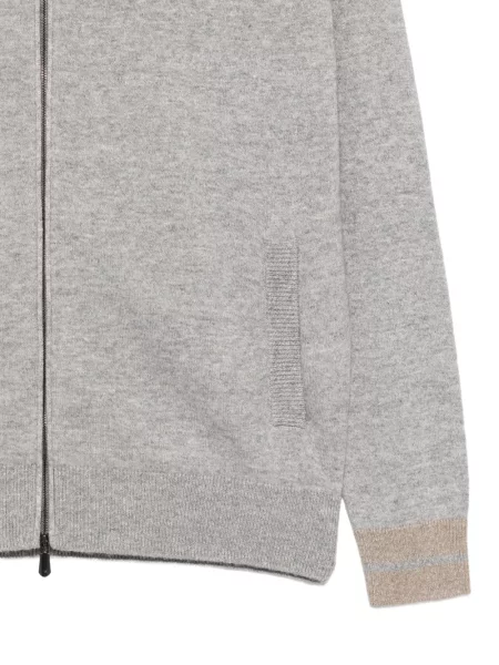 Cardigan Cesare Attolini tricotate gri