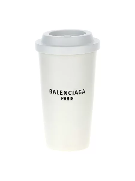 Kopertówka Balenciaga skórzana biała