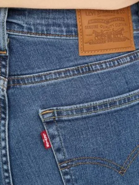 Džíny Levi's HIGH RISE STRAIGHT high waist modré