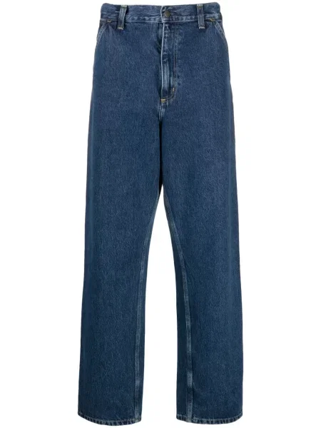Blugi drepți Carhartt Wip albastru