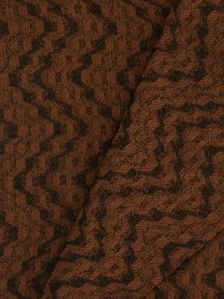 Fular Missoni cu broderie maro