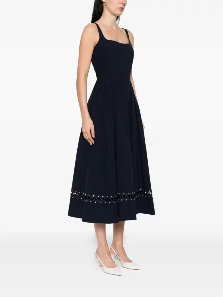 Rochie midi Maje evazată albastru