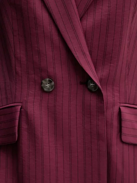 Піджак Sisley двобортний візерунок бордовий