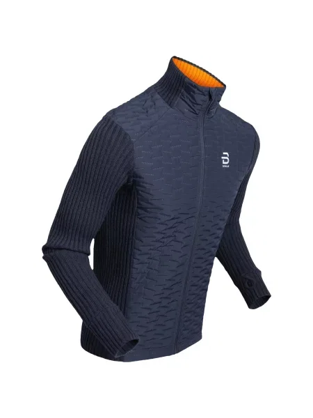 Kurtka turystyczna z pełnym zamkiem błyskawicznym Daehlie Sportswear Comfy niebieska