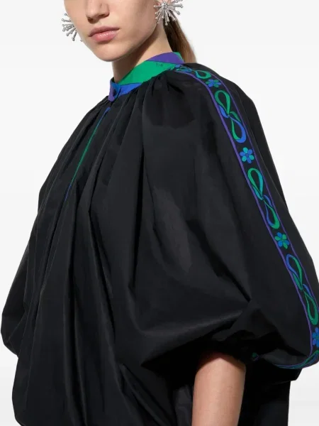 Bluză Pucci cu broderie negru