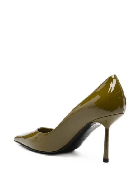 Pantofi cu toc Le Silla din piele verde
