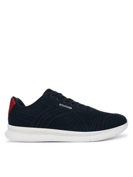 Tommy Hilfiger Sneakers Lightweight Runner Mix Bleumarin alb