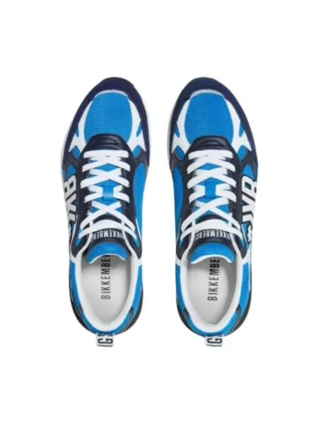 Sneakersy Bikkembergs skórzane niebieskie