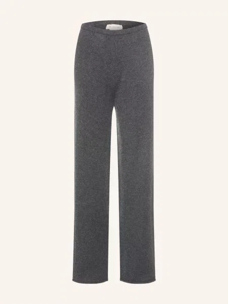 Mm By Max Mara Pletené Kalhoty Ottimo S Kašmírem šedá