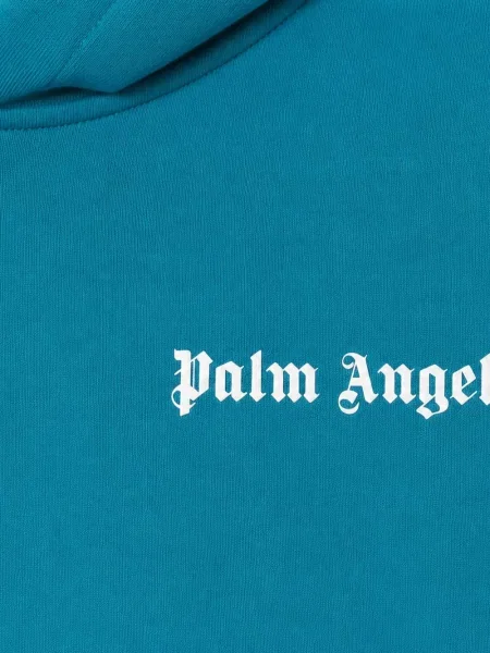 Bluza z kapturem dziecięca Palm Angels niebieska