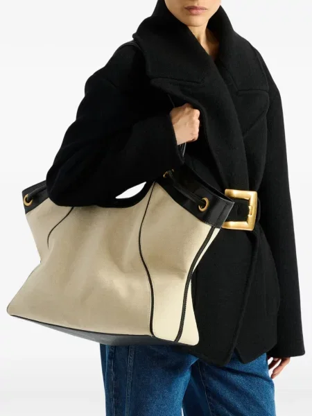 Geantă shopper Balmain din piele