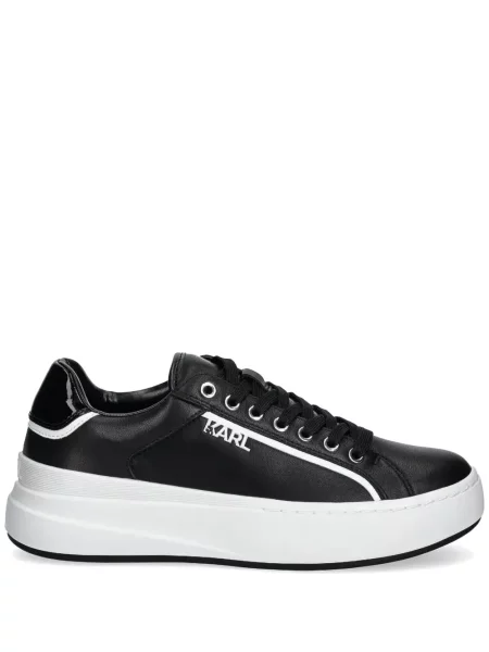 Sneakerși Karl Lagerfeld din dantelă negru