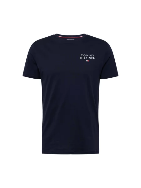 TOMMY HILFIGER Tricou bleumarin / roșu alb