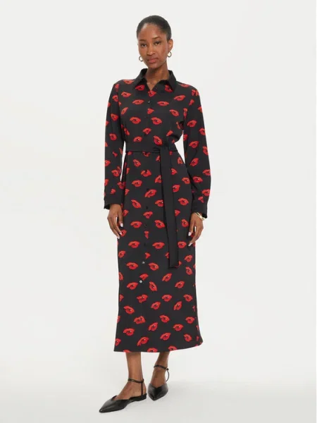 Marella Rochie tip cămașă Ramona negru