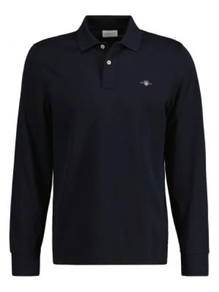 GANT Póló Nautical Stripe szürke / piros fekete