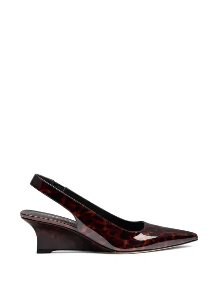 Pantofi cu toc Stuart Weitzman cu pană maro