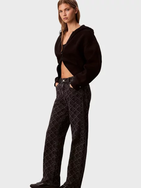 Прямые джинсы Calvin Klein Jeans черные