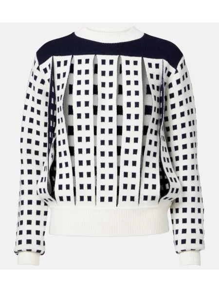 Pulover Jw Anderson din jacard albastru