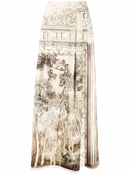 Fusta maxi Alberta Ferretti cu imagine