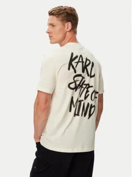 Karl Lagerfeld Jeans Majica Kremna