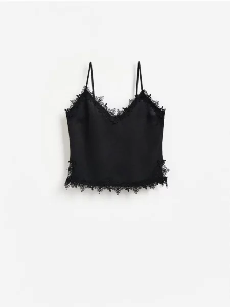 Reserved Top din amestec de in negru