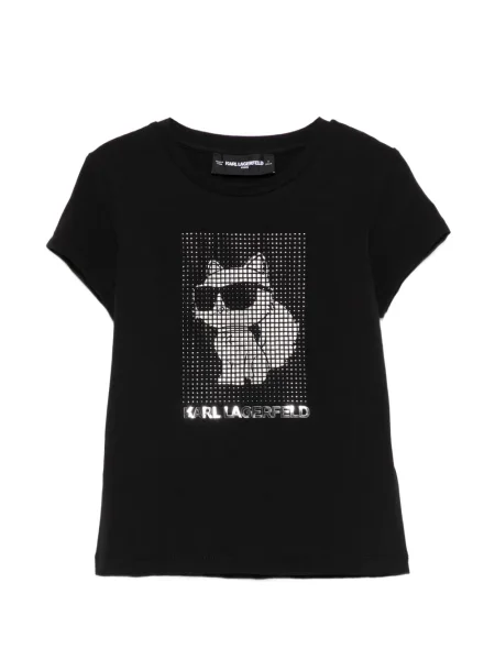 Koszulka dziecięca Karl Lagerfeld czarna
