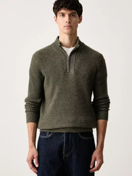 Hackett London pulover pentru bărbați din lână verde