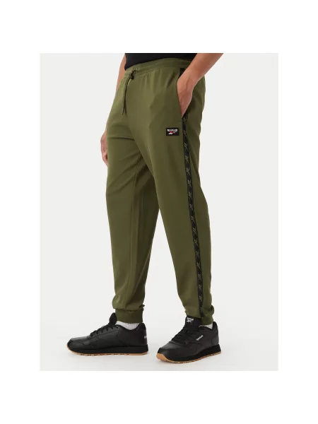 Reebok Spodnji del trenirke Jacek Regular Fit zelena